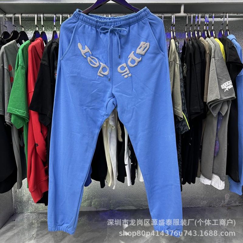 2026 Unisex 555555 Mesh Foam Print Hip Hop Loose Heavyweight Fleece Hooded Sweatshirt