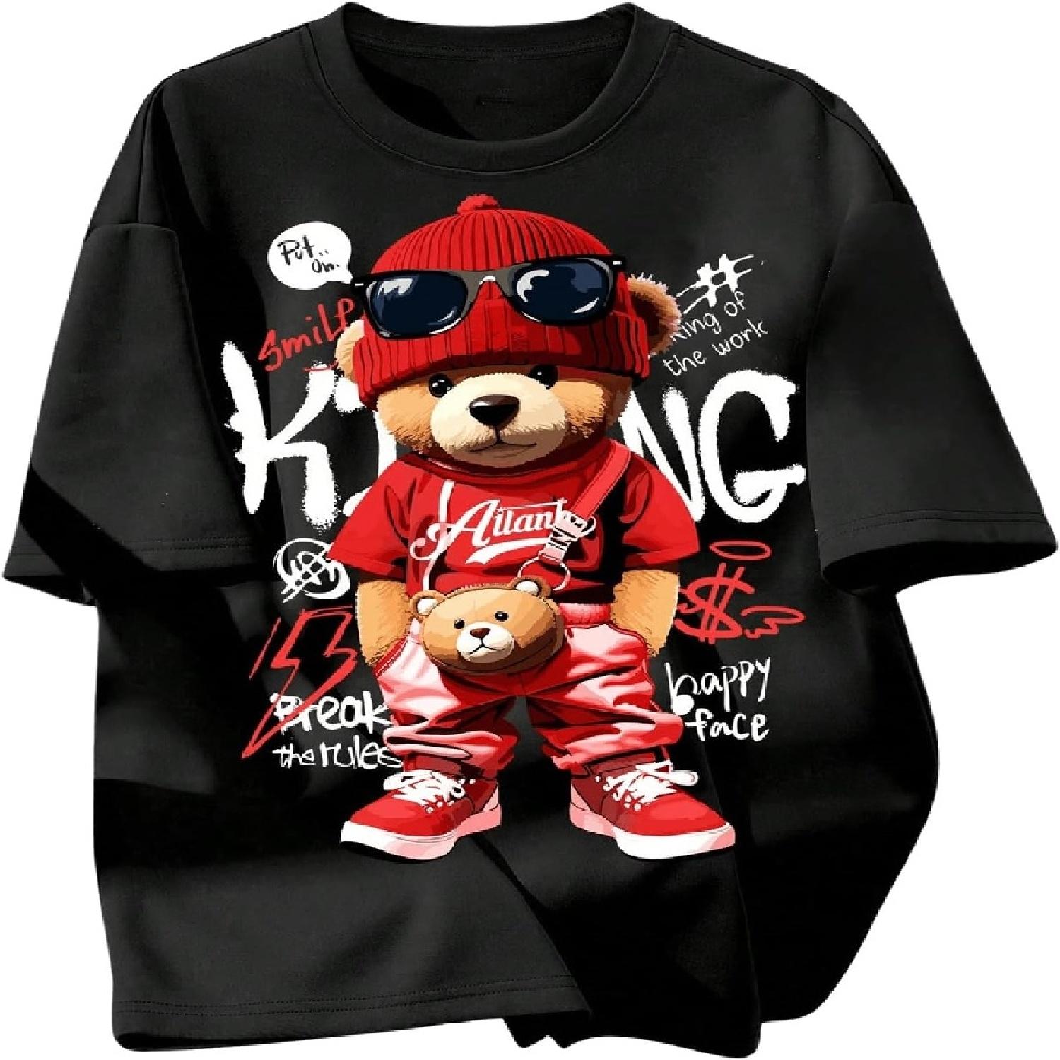 Мальчиковая футболка с мультяшным графическим принтом, с коротким рукавом, с круглым вырезом, крутые футболки S