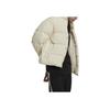 Adidas Originals Trefoil Solid Color Logo Embroidery Single-Breasted Down Jacket Men Outerwear Off-White HL9201