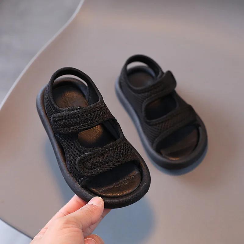 Candy Color Childrens Sandals Summer Baby Toddler Canvas Sandals Non-slip Boy Girl Sport Kids Sandals Beach Shoe 1-12 Yrs G03274