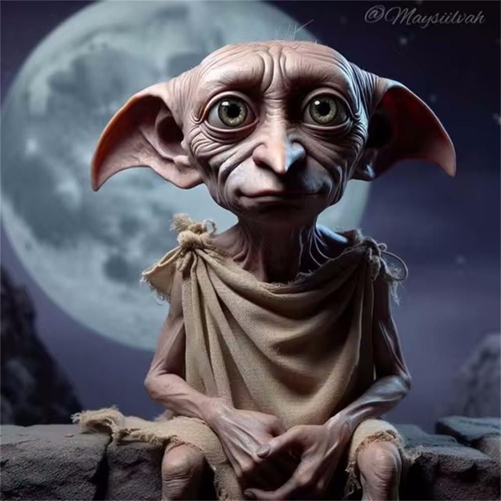 Harry Potter Dobby 5D DIY Κιτ Ζωγραφικής με Διαμάντια Κινούμενο Σχέδιο Σταυροβελονιά Ξωτικό Χειροποίητο Ψηφιδωτό Τέχνης Διακόσμηση Σπιτιού Δώρα