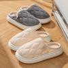 Cixi cotton slippers for home use in winter indoor home non-slip plush warm couple in winter