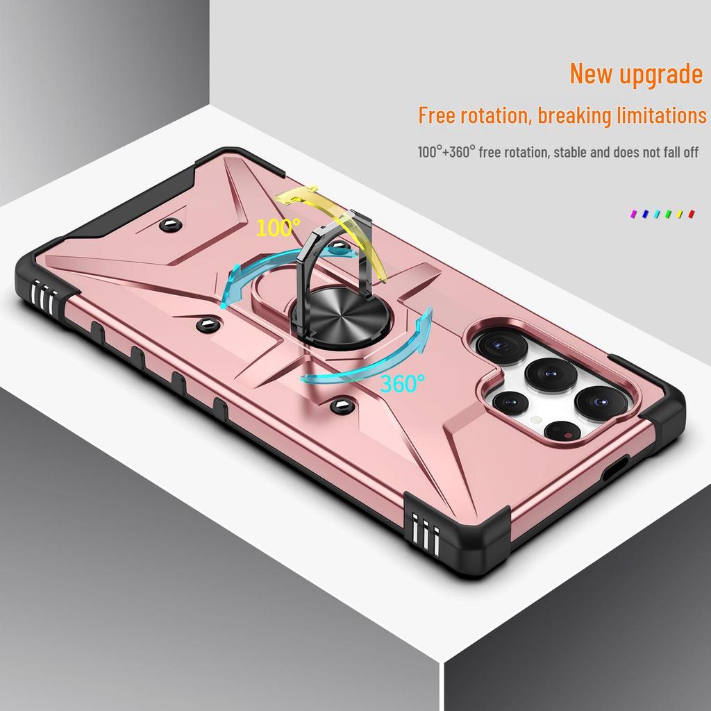Samsung S25 Ultra AITO Ring Holder Case: Magnetic, Anti-Fall, Airbag Protection for Car.