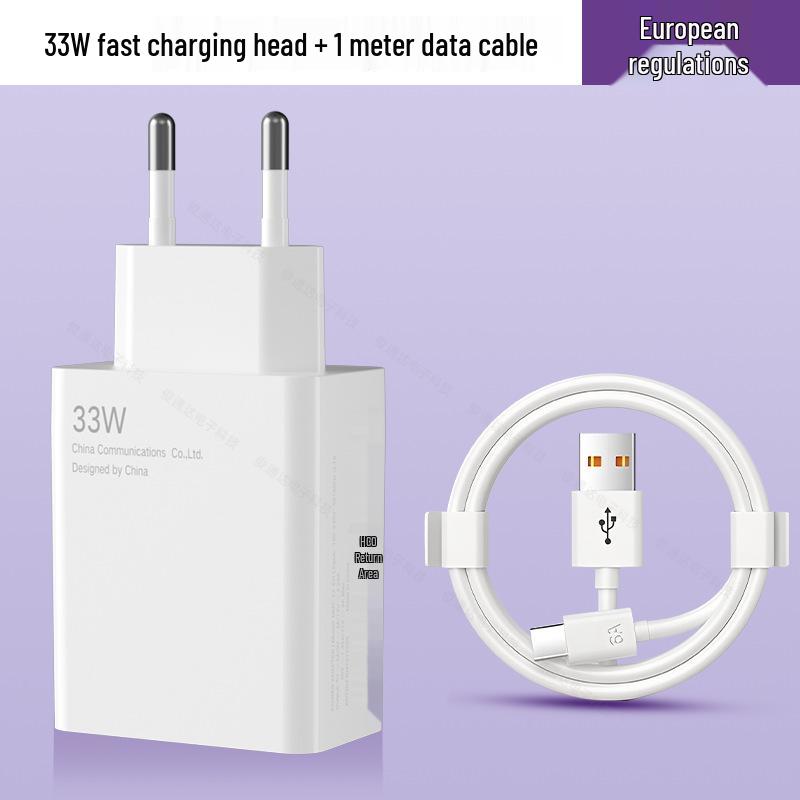 33W EU/US Fast Charger for Xiaomi 10/11 Pro & Redmi K40