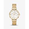 Addyson Gold-Tone Logo Watch MK4712