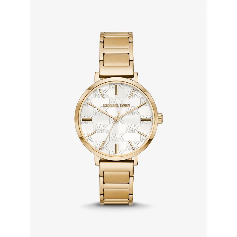Часы Michael Kors Addyson с золотистым покрытием и логотипом MK4712 золотой