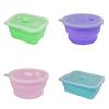 Silicone Food Storage Container With Foldable Design For Refrigerator Organization And Freshness