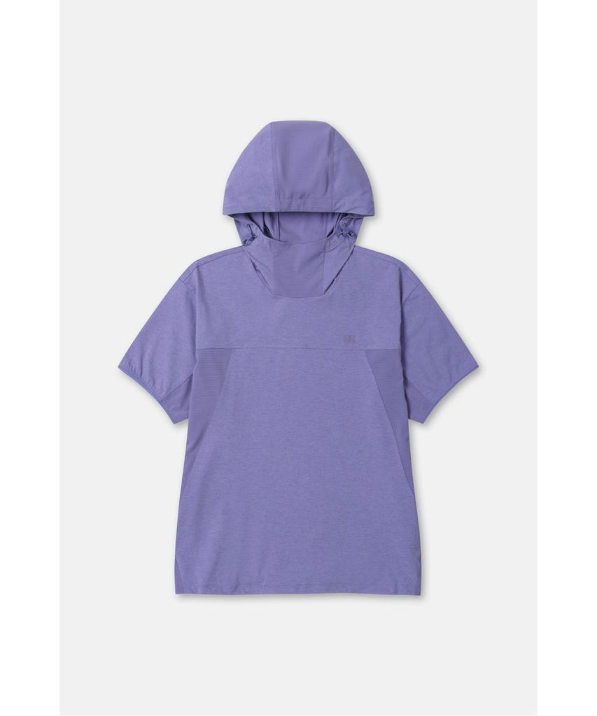 Koolongseupocheu Women'S Air Dot Hybrid Hooded Short Sleeve T-Shirt Jktcm26352Lpp