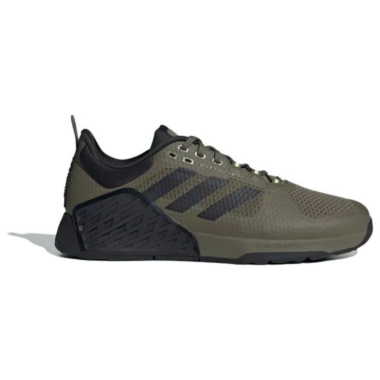 Adidas Dropset 2 Olive Strata Schwarze Unisex-Sneakers Grün Core-Schwarz Lucid-Lemon IF9908