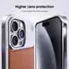 Leather & Aluminum Aromatherapy Phone Case for iPhone 15 Pro Max/iPhone 16