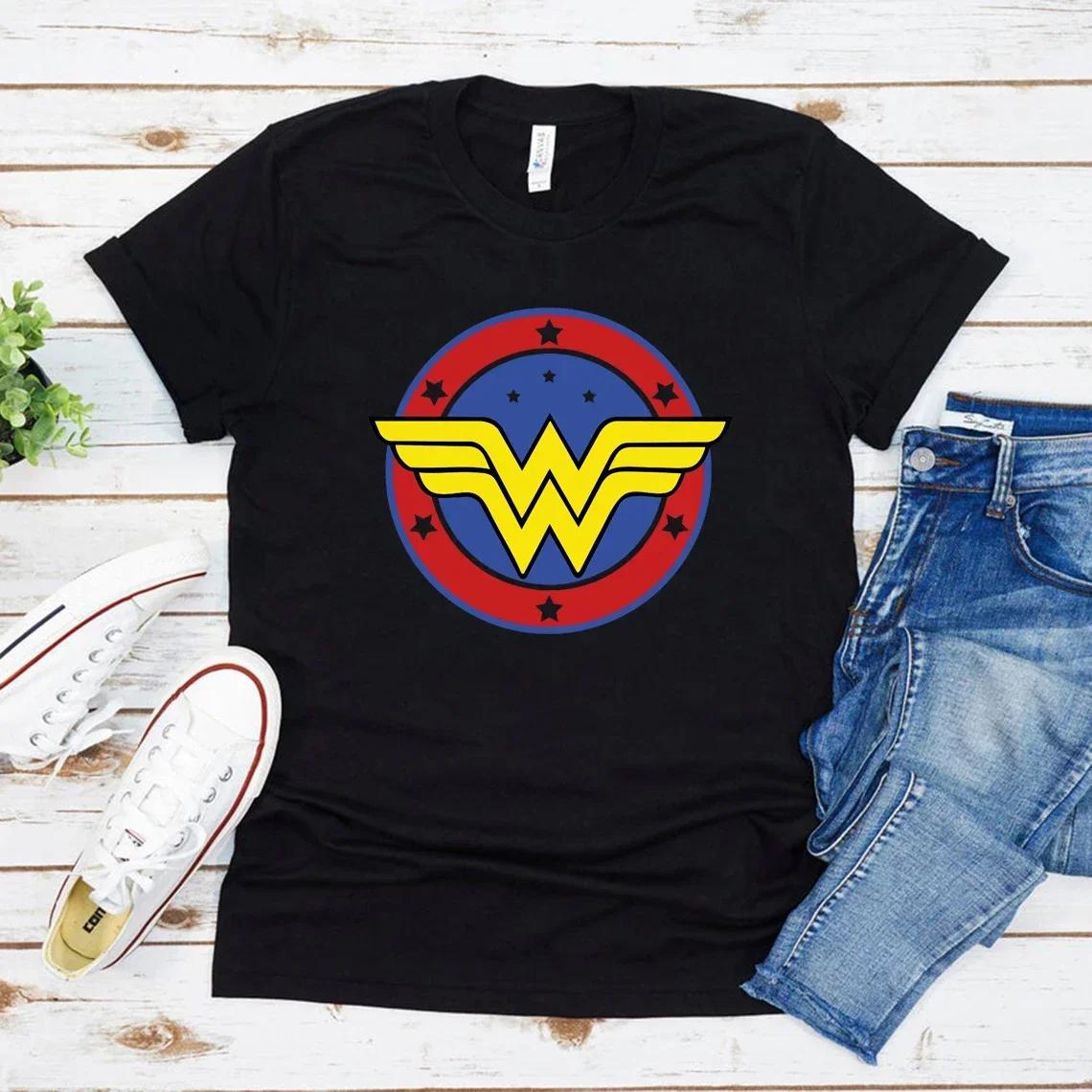 Wonder TShirt Feminist Girl Power TShirt Superhero Mom TShirt Wonder Mom Womens Pattern  TShirt S