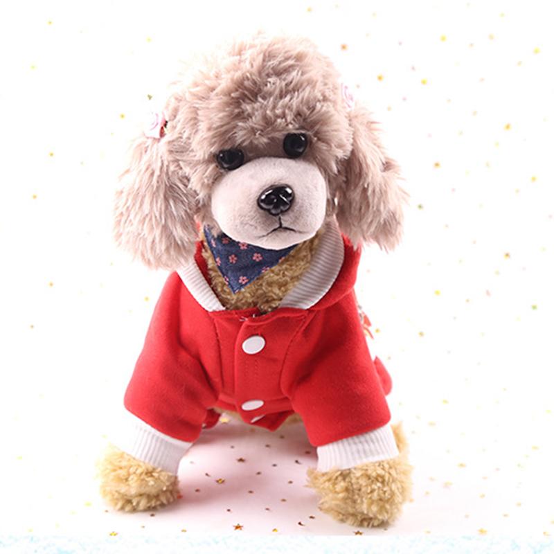 Christmas Cat Clothes Small Dogs Cats Santa Costume Kitten Puppy Outfit Hoodie Warm Pet Dog Clothes