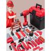 Juego de Herramientas para Niños Juguetes 68/55/41/38 Juego de Herramientas de Reparación Simuladas Juego de Rol Ingeniero Plástico Juguetes de Construcción Niño Pequeño Niños Niños Regalo