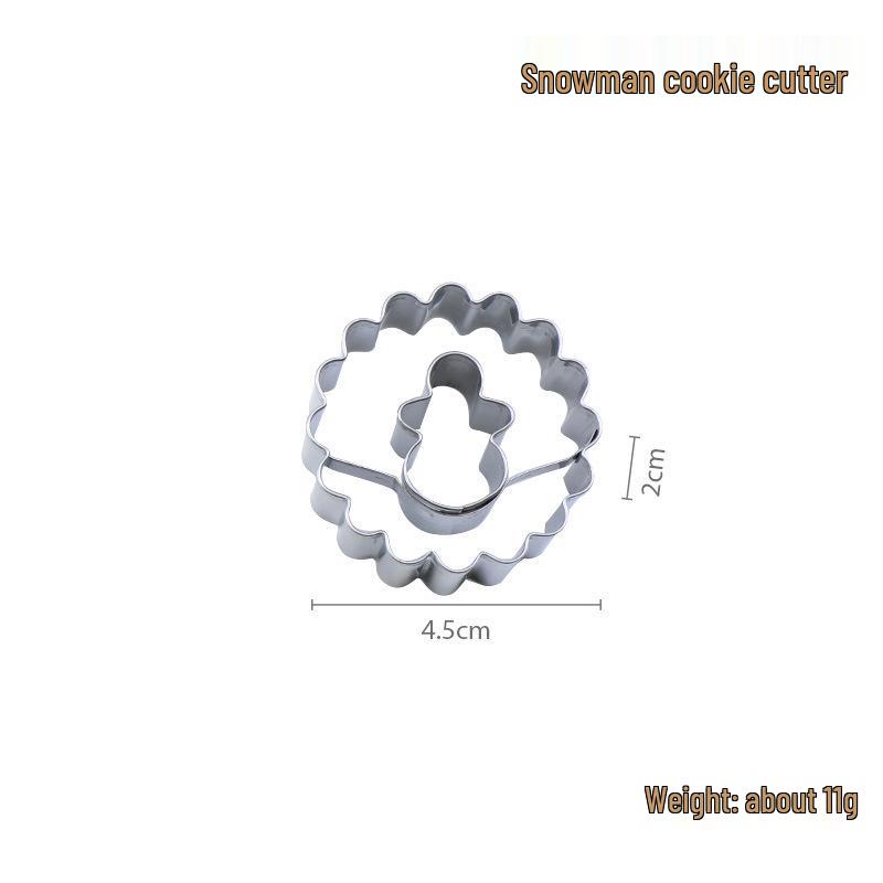 9-Piece Stainless Steel Cookie Cutter Set for Easter & Christmas - Includes Jam Cutout & Fondant Molds