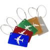 Luggage Tag Airplane Aircraft Luggage Tag Aluminium Alloy Anti-Loss Id Card Solid Color Travel Accessories