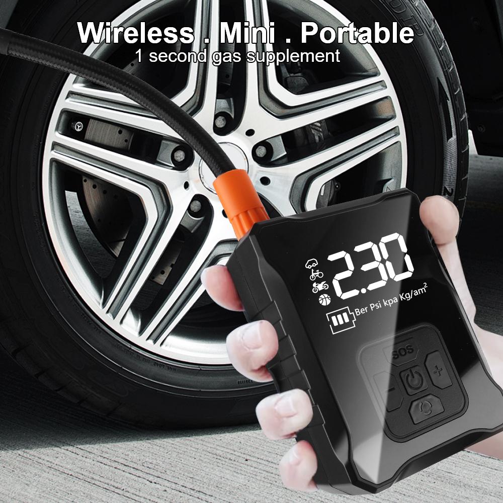 For Motorcycle Boat AUTO Tyre Balls Air PumpTire Inflator Wired/Wireless Portable Digital Display Inflation Pump Car Mounted 1PC