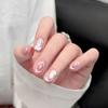 New Automatic 3D Openwork French Ombre Cat-eye Nail Stickers—perfect for Nail Salons and Nail Enthusiasts