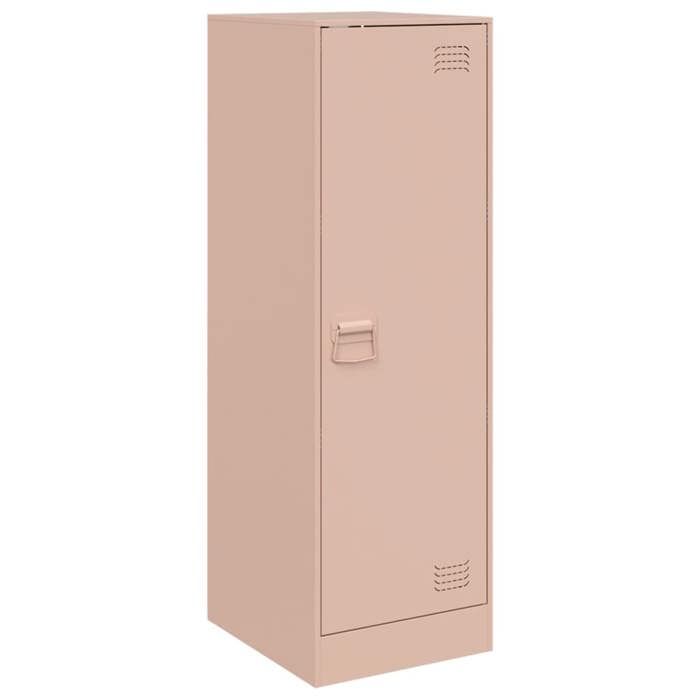 VidaXL Buffet Pink 34.5x39x107 Cm Steel, Cabinet, Cupboard, High Buffet, Side Cabinet, Storage Cabinet, Organizer 841704
