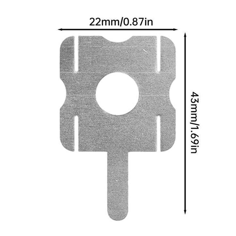 30 Pcs 18650 Lithium Battery Nickel Sheet Polygonal Battery Nickel Sheet For Spot Welding Machine Batteries Connection Sheets