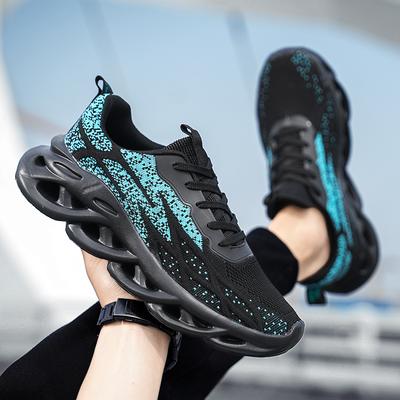 Fashion Men's Shoes Mesh Breathable Casual Sneaker Shoes Platform Anti Slip Shock-absorbing Lightweight Soft Sole Fashion Running Shoes
