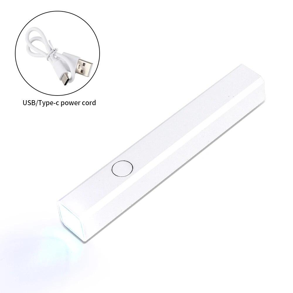 Mini Rechargeable Nail Dryer Portable Handheld Flashlight UV LED Lamp for Quick Dry All Gel Polish Manicure Light Nail Art Tools