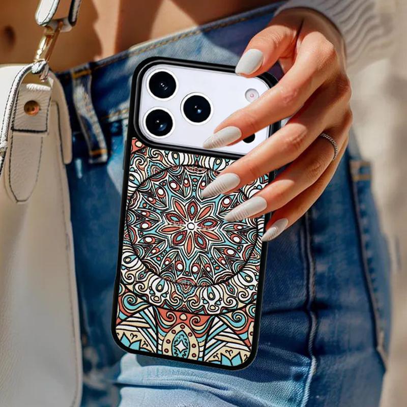 Beautiful painting mandala flower Phone Case For iPhone 17 Air 14 15 13 12 Max Cover For Apple 16 16e 11 Pro Max Plus
