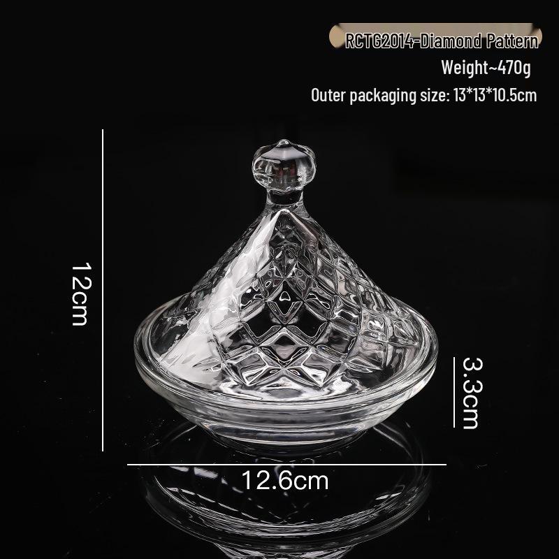 Vaso Contenitore Moderno in Vetro Trasparente: Ideale per Caramelle, Decorazioni per la Casa e Ristoranti, Matrimoni e Composizioni Romantiche