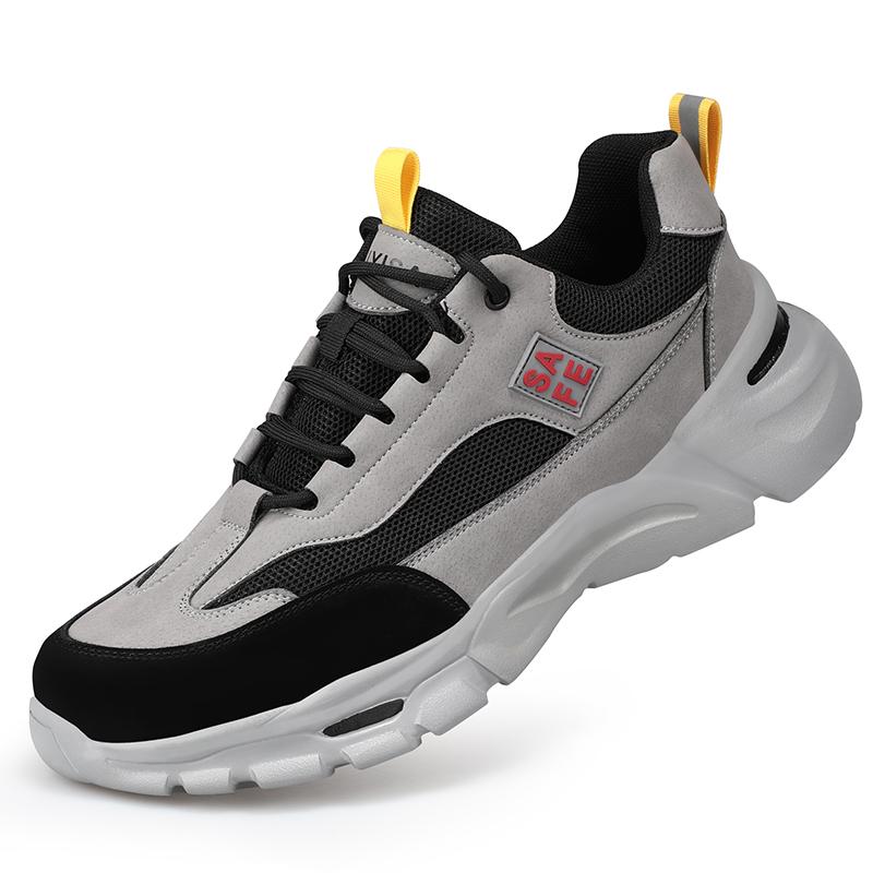 

Work Safety Shoes Steel Toe Anti-puncture Indestructible Men Safety Boots Sneaker Male Protective Footwear 46