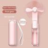 Portable Mini Handheld Cute Fan Small Pocket Fan USB Rechargeable Battery Fan Folding Cooling Hand Fan Low-Noise Electric Fan