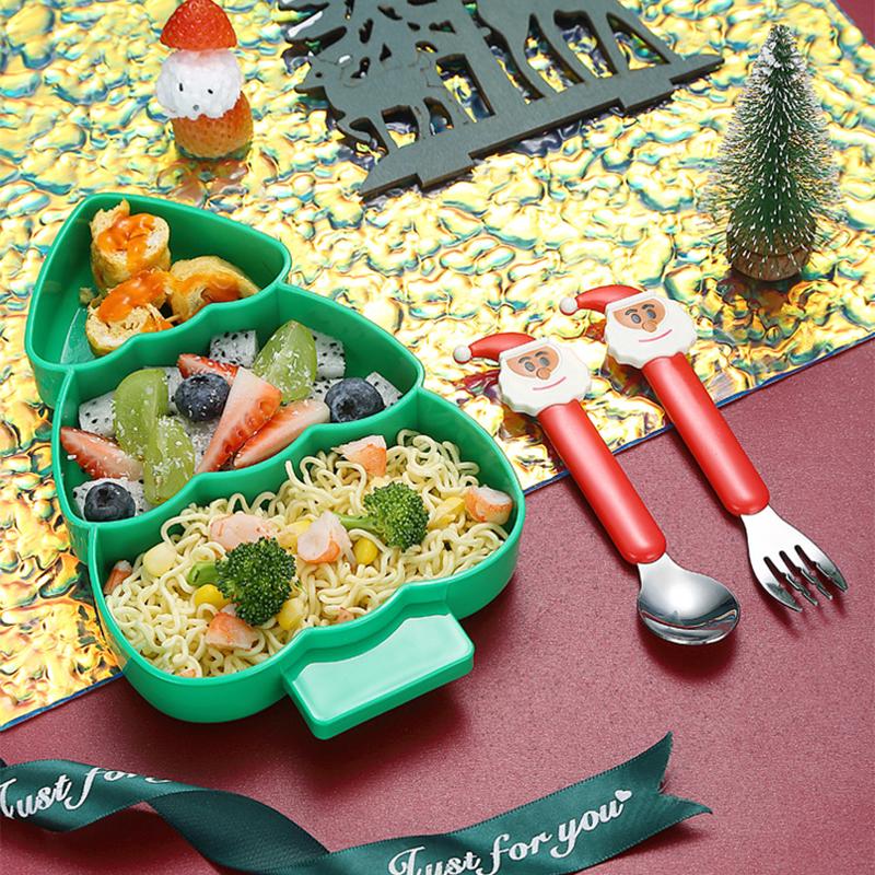 1pc-Multi Functional Christmas Tree Fruit Tray Divider, Dried Fruit Tray, Home Creative Snack Tray, Plastic Food Box