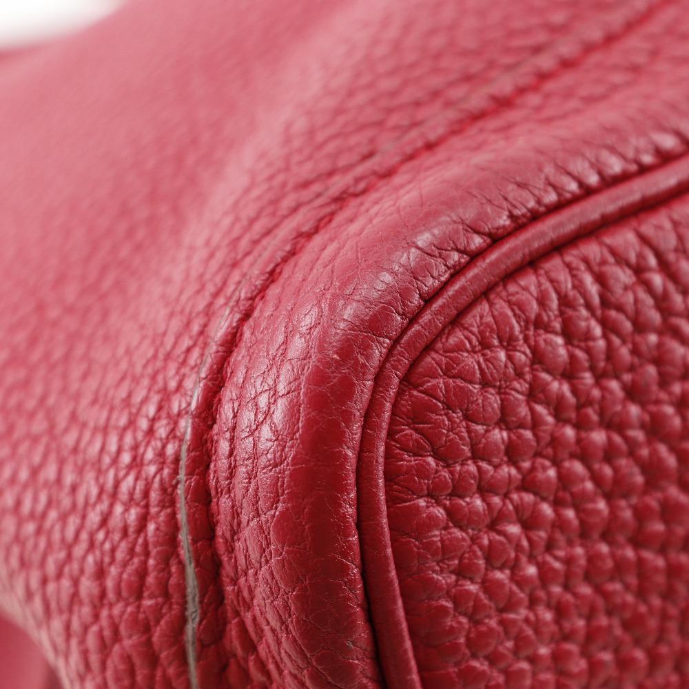 HERMES Garden party PM Tote Bag Bougainvillea Red Negonda Women Used