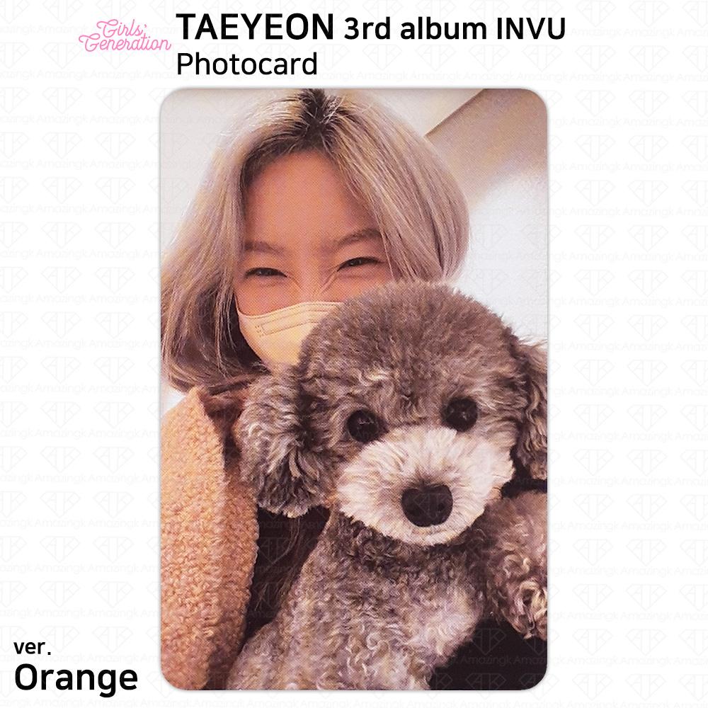 

Третий альбом Тэён из SNSD GG Girls’ Generation Официальная фотокарточка INVU KPOP ver. Orange #02