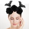 Gothic Bat Flower Hairband for Adult Kids Cosplay Party Costume Festival Theme Party Headpieces Halloween Accessories