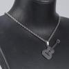 Men's Women's Guitar Pendant with Chain Hip Hop Music Style Pendant Jewelry