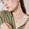 J.Lauren Twisted Bold Rose Gold Silver Necklace N01195