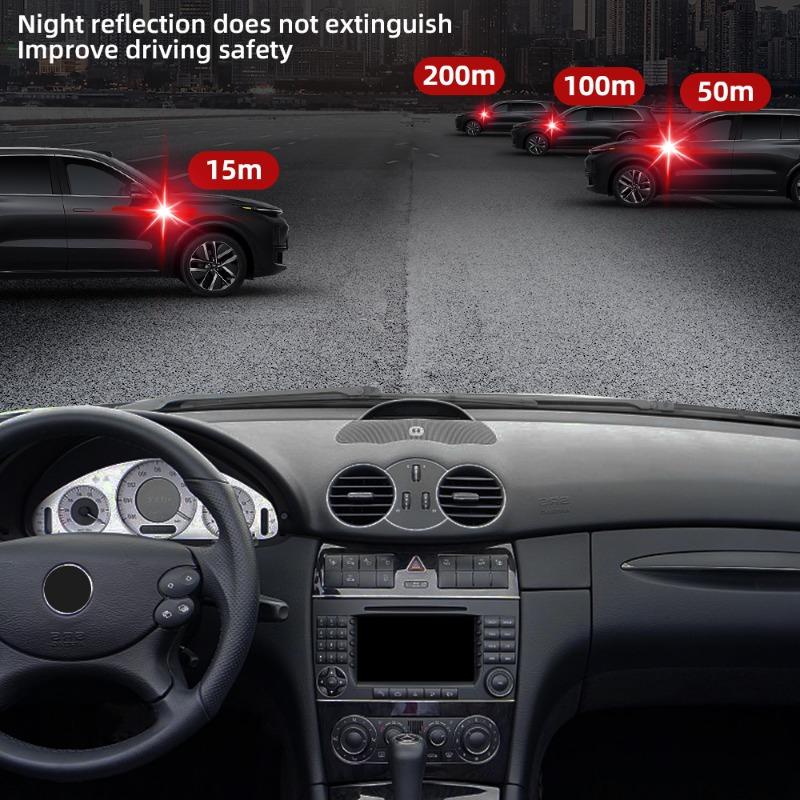 Car Reflective Warning Stickers Auto Front Rear Bumpers Reflective Strips Motorcycle Helmet Warning Decal Door Opening Reflector