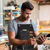 Thickened Custom Cotton Apron: Dirt-Resistant, Waterproof & Oil-Proof Kitchen Canvas