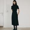 Nowood Gold Button Pleated Skirt