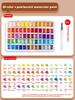 12/20/24/60 Color Solid Watercolor Paint Set Metallic Glitter Pearlescent Watercolor Pigments for Drawing Art Paint Supplies