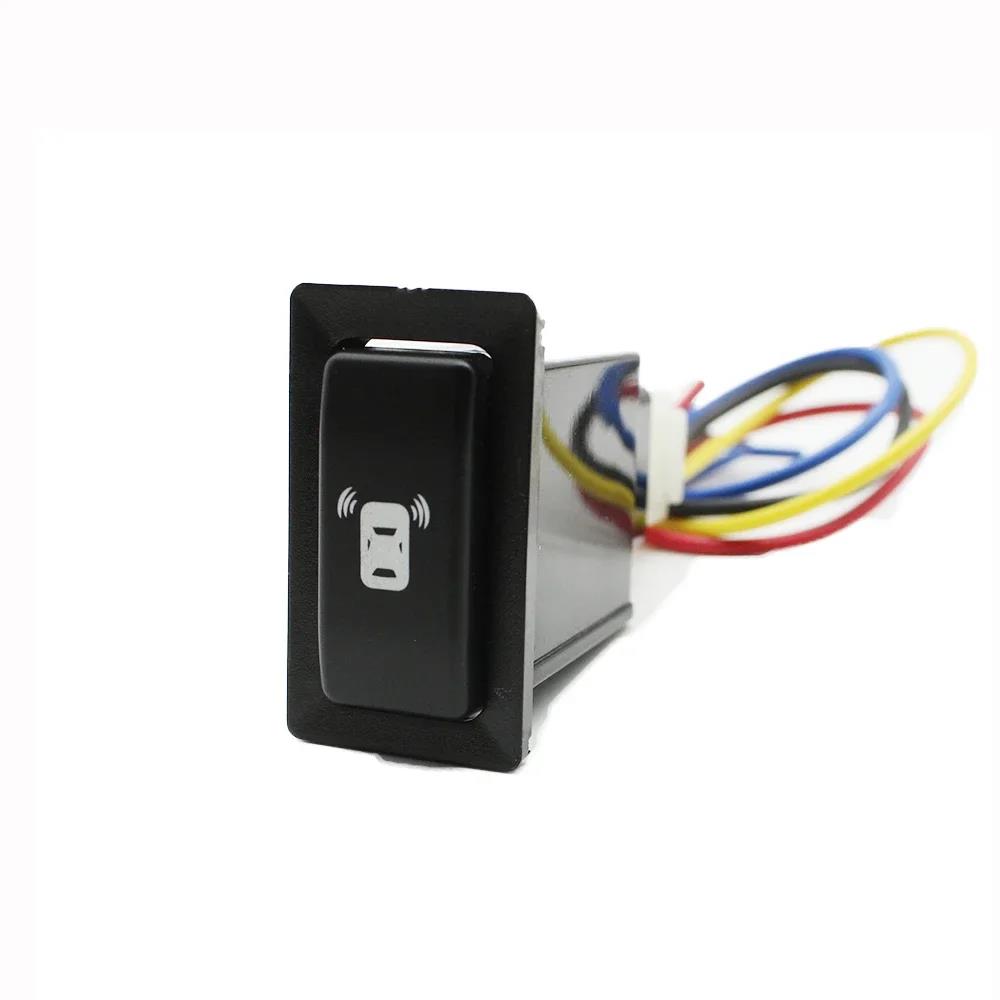 Car Blue LED Light DRL Fog Lamp Power On Off Switch Radar Camera Misic Button For Toyota LC95 2002 For HINO 500/700 Accessories