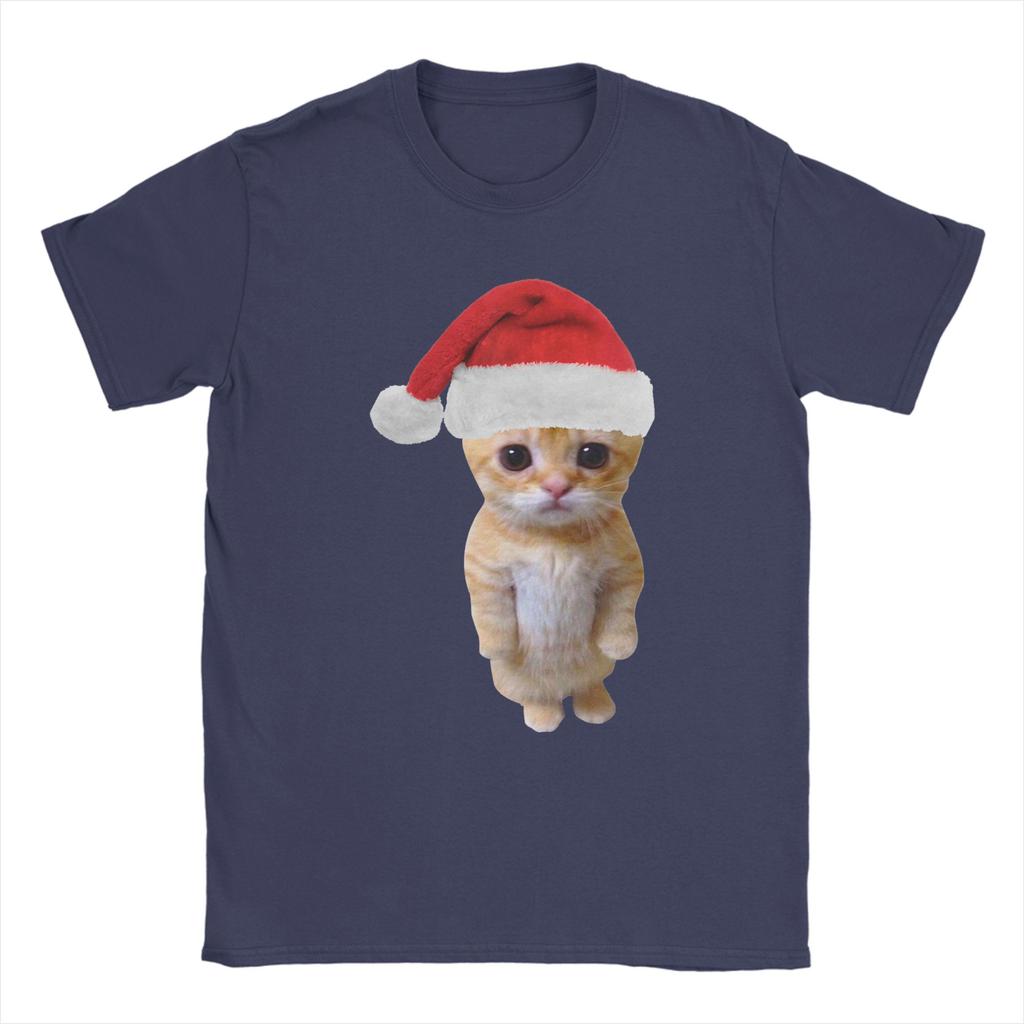 Christmas El Gato Meme Sad Cat Munchkin Kitty Meme T Shirt Beach  Pure Cotton TShirts For Men Tee Shirt Short Sleeve Clothes