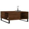 VidaXL Table basse chêne marron 80x80x36,5 cm bois d'ingénierie 830795
