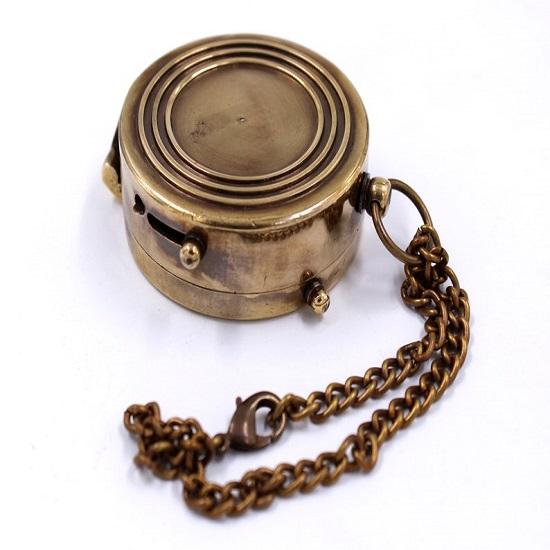 Second Star J. M. Barrie, Peter Pan Engraved Brass Replica of Compass Wooden  Case  Nautical Décor Gift Maritime Instrument