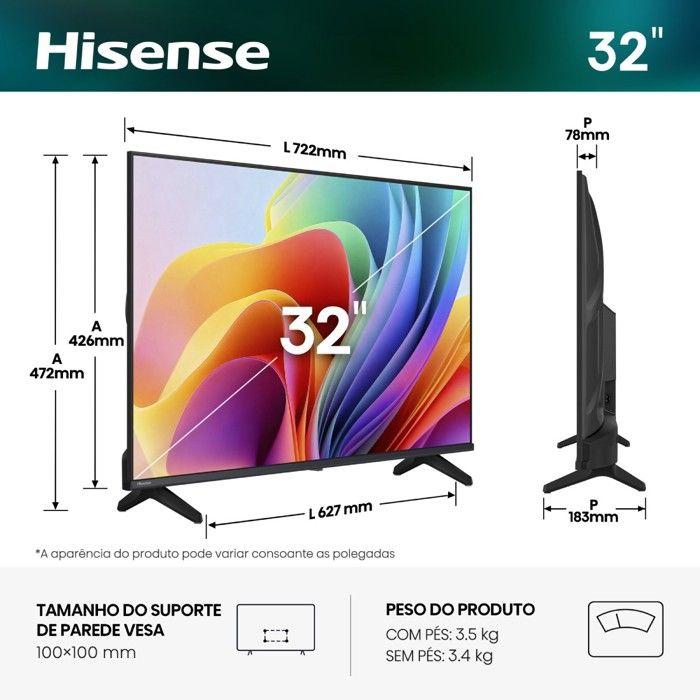 TV - HISENSE - 32A4S (2026) - 32" FHD - HDR10 - Smart TV