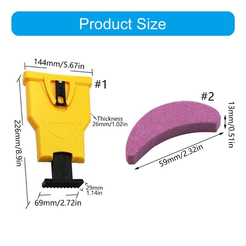 Fast Chainsaw Sharpener Kit Lightweight Easy to Use Chainsaw Sharpening Tool for Electric Gas Chainsaws Accessories