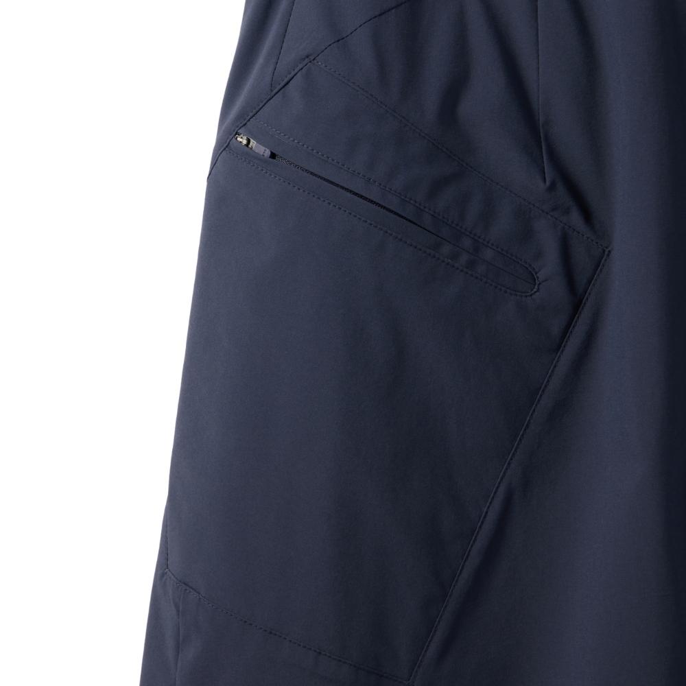 Brompton London W Nylon Set Unbalance Pocket Wrap Midi Skirt - Navy (P242Wsk360)