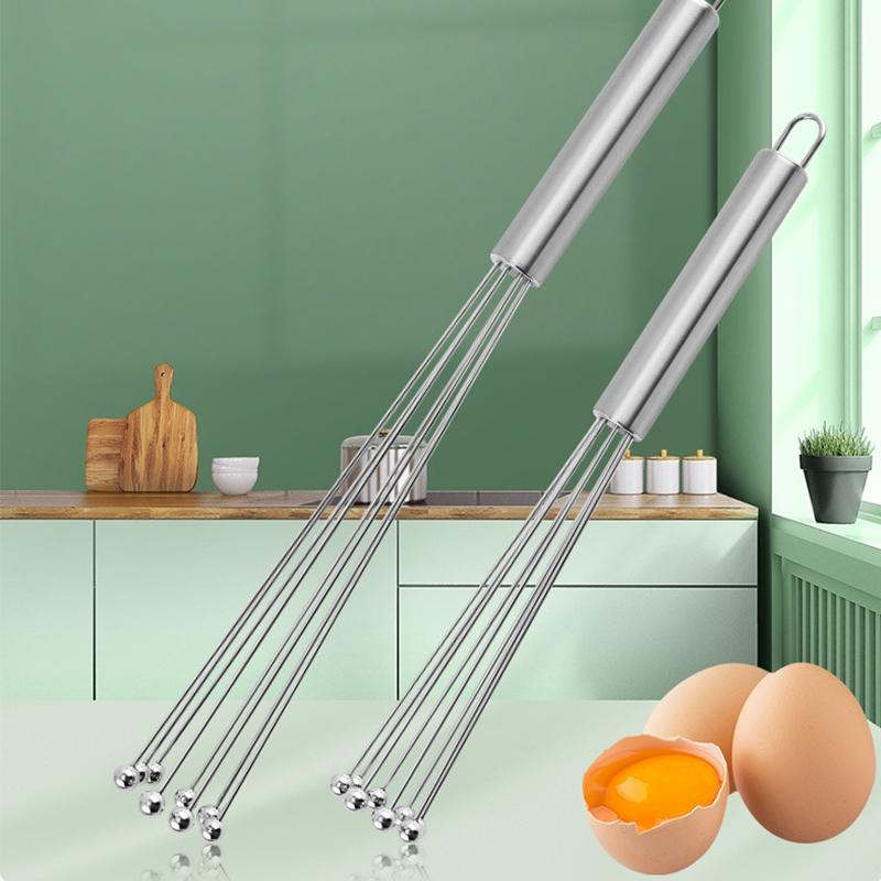 1ks Nerezová ocelová kulová metla Sada Kuchyňská metla Drátová metla na vejce na vaření Míchání Šlehání Šlehání Míchání Nástroj na pečení vajec