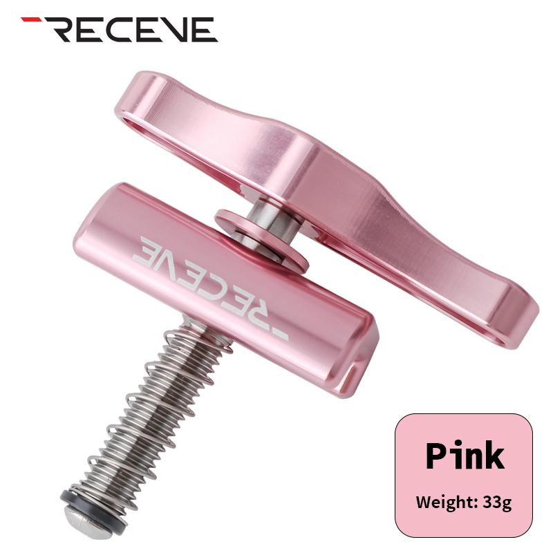 RECEVE Folding Bike C Buckle Knob Hinge Clamp Bicycle Titanium Alloy Handle Hinge Clamp Kit Folding Buckle Fixed For Brompton