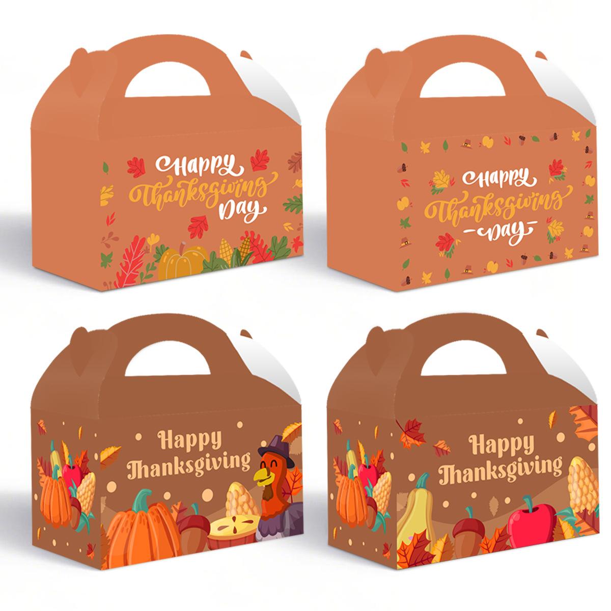 

Thanksgiving Party Decoration Gift Box Harvest Festival Turkey Portable Box Customized Gift Box Gift Carton