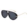 New Oversized Pilot Sunglasses Women Fashion Luxury Big Frame Double Bridge Sunglasses Retro Classic Aviator Shades